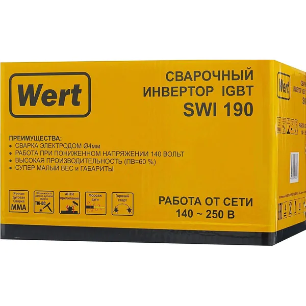 Сварочный инвертор Wert SWI 190