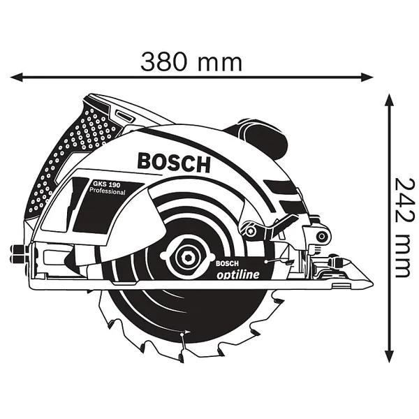 Пила дисковая Bosch GKS 190 0601623000