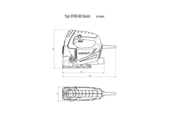 Лобзик Metabo SТEB 80 Q 601041500