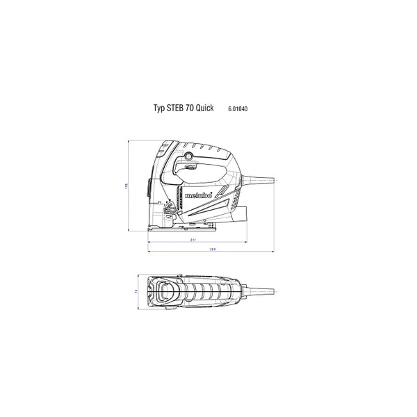 Лобзик Metabo STEB 70 Q 601040000