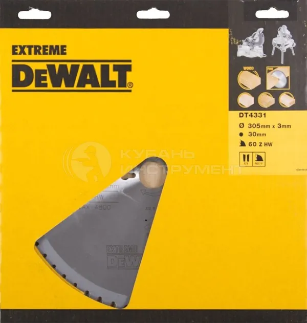 Диск пильный по дереву DeWalt Extreme 305/30 2.2/3.0 60 WZ-5° DT4331-QZ