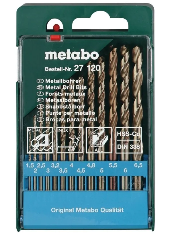 Набор сверл Metabo  13шт  1,5-6,5мм 627120000