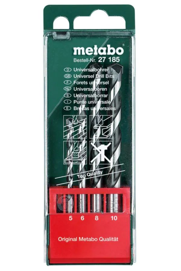 Набор сверл Metabo  4шт  5-10мм 627185000