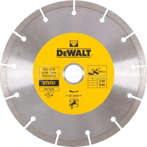 Диск алмазный DeWalt 180*2.1*22.2мм DT3721-QZ