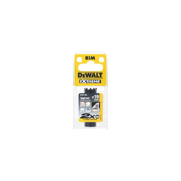 Коронка биметаллическая DeWalt 19*38мм DT8119L-QZ