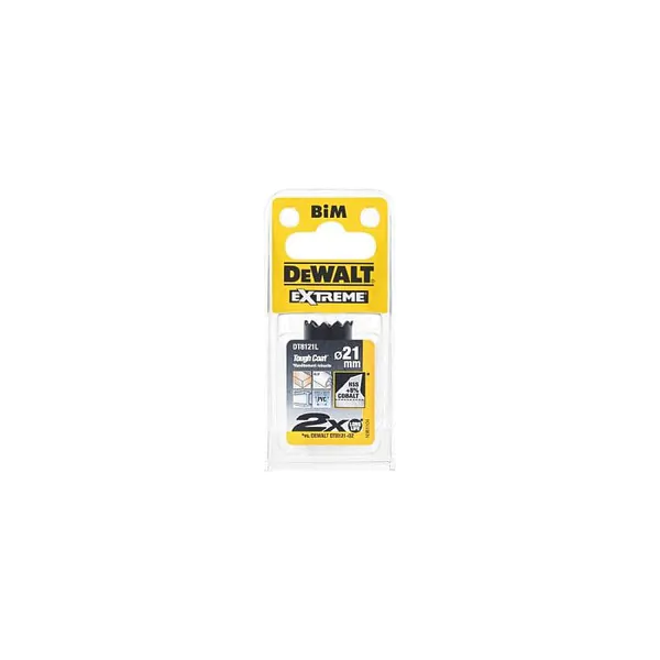 Коронка биметаллическая DeWalt 21*38мм DT8121L-QZ