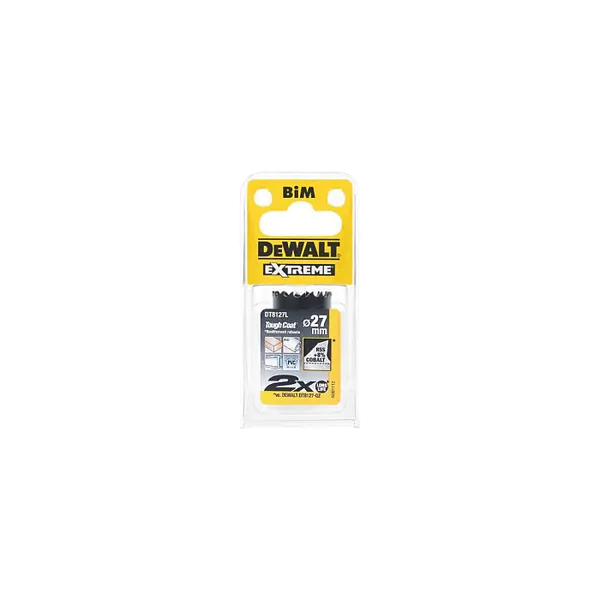 Коронка биметаллическая DeWalt 27*38мм DT8127L-QZ