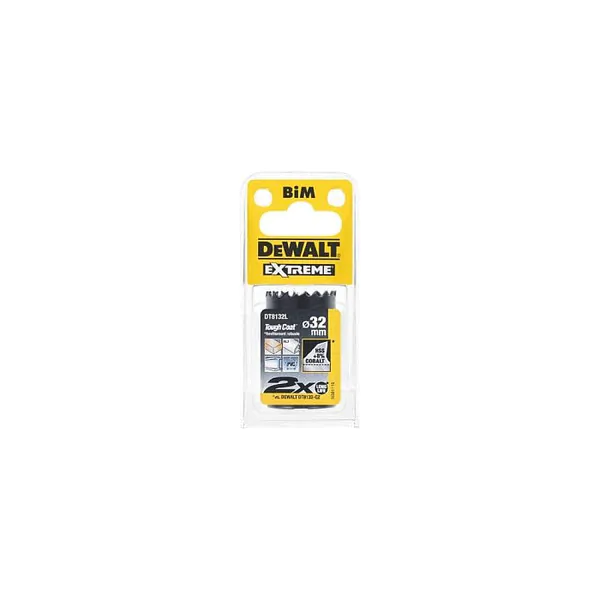 Коронка биметаллическая DeWalt 32*38мм DT8132L-QZ