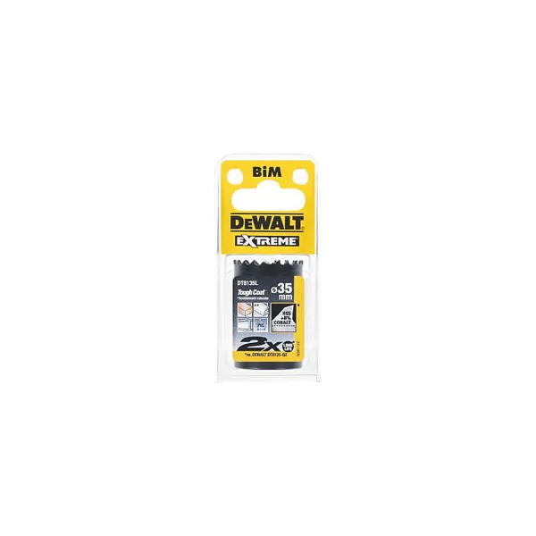 Коронка биметаллическая DeWalt 35*38мм DT8135L-QZ