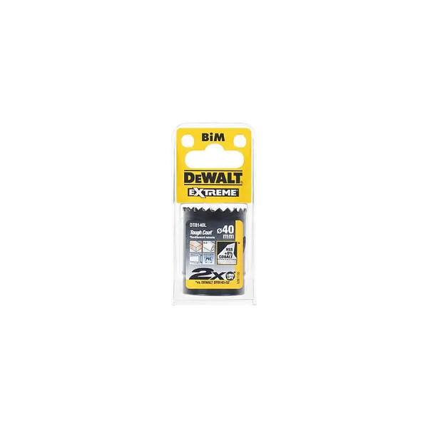 Коронка биметаллическая DeWalt 40*40мм DT8140L-QZ