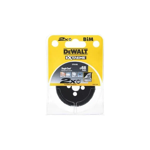 Коронка биметаллическая DeWalt 68*40мм DT8168L-QZ