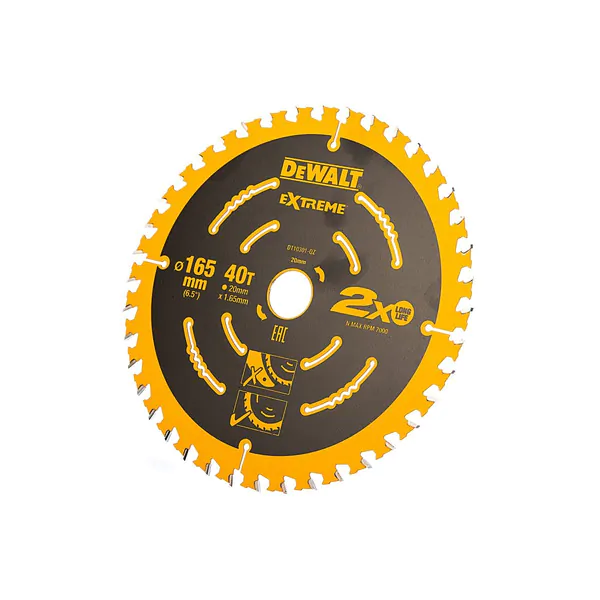 Диск пильный по дереву DeWalt 165/20 1.65 40 WZ +18° DT10301-QZ