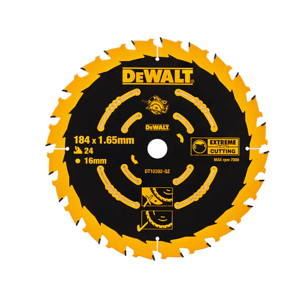 Диск пильный по дереву DeWalt 184/16 1.65 24 WZ +18° DT10302-QZ