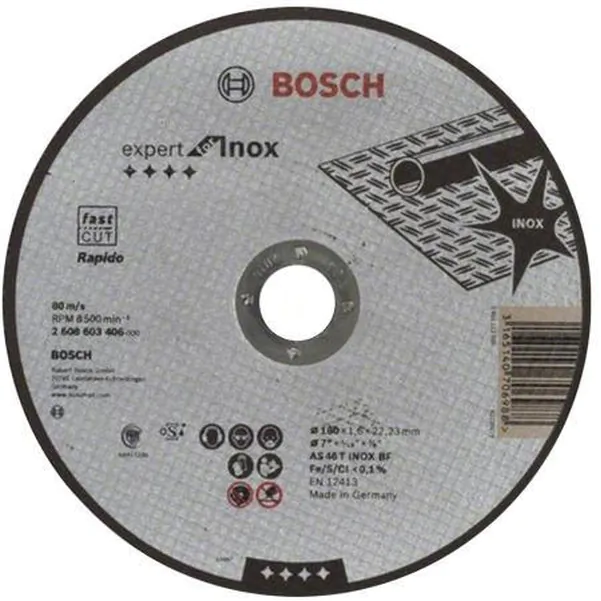 Круг отрезной Bosch Expert for Inox 180*1,6*22,2мм  GER  2608603406