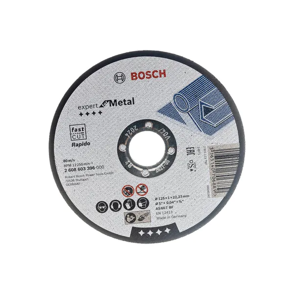 Круг отрезной по металлу Bosch Expert 125*1,0*22,2мм (GER) 2608603396