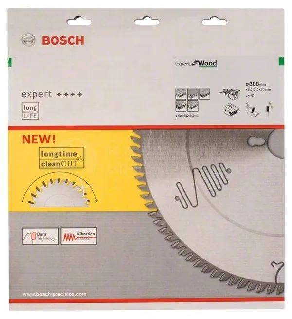 Диск пильный по дереву Bosch 300*30*72Т 2608642510