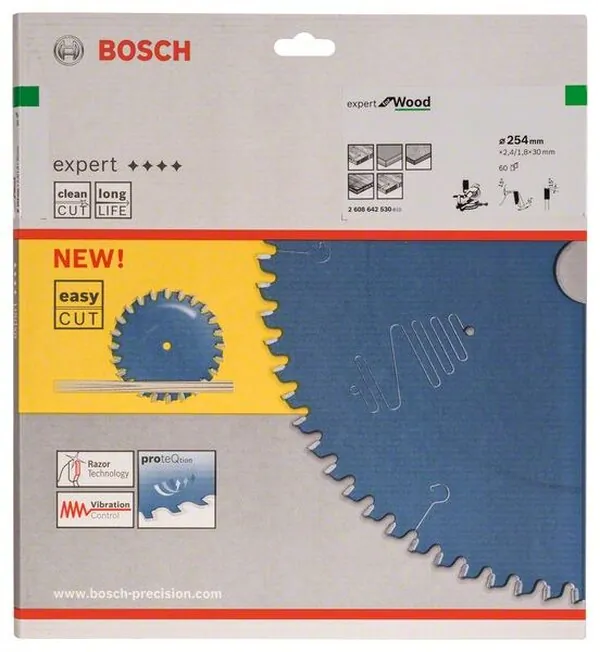 Диск пильный по дереву Bosch 254*30*60Т 2608642530