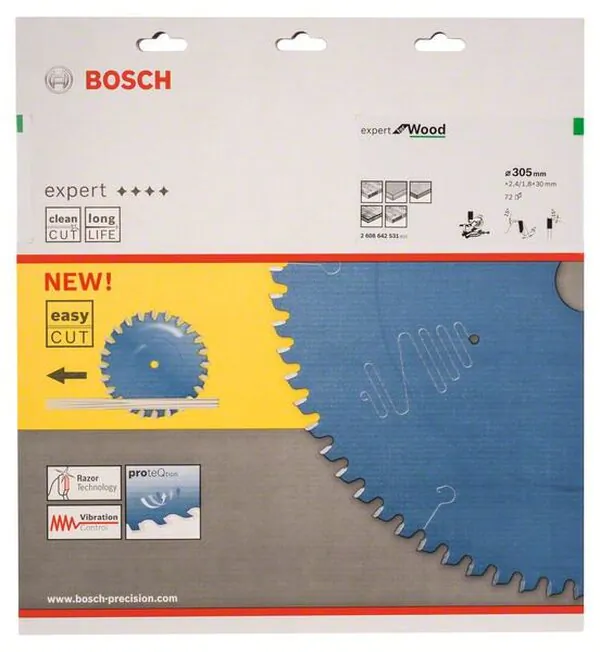 Диск пильный по дереву Bosch 305*30*72Т 2608642531