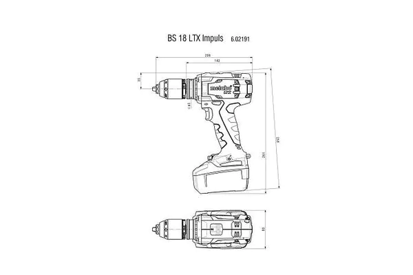 Аккумуляторная дрель-шуруповерт Metabo BS 18 LTX Impuls 602191500