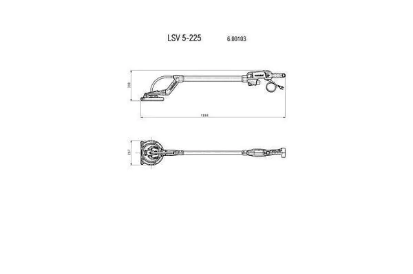 Шлифовальная машина по бетону Metabo LSV 5-225 600103000