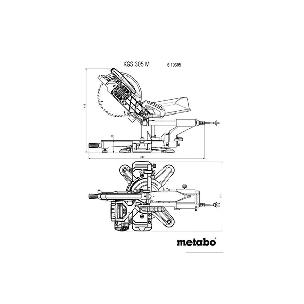 Пила торцовочная Metabo KS 305 M 619003000