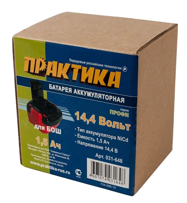 Аккумулятор Практика 14.4В 1.5Ач NiCd  для Bosch  031-648