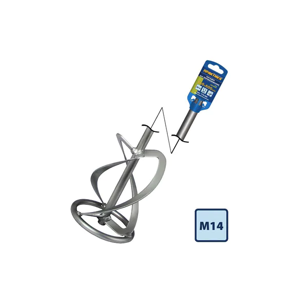 Насадка для миксера Практика 160*600мм M14 (для гипсовых и цементных смесей) 779-486