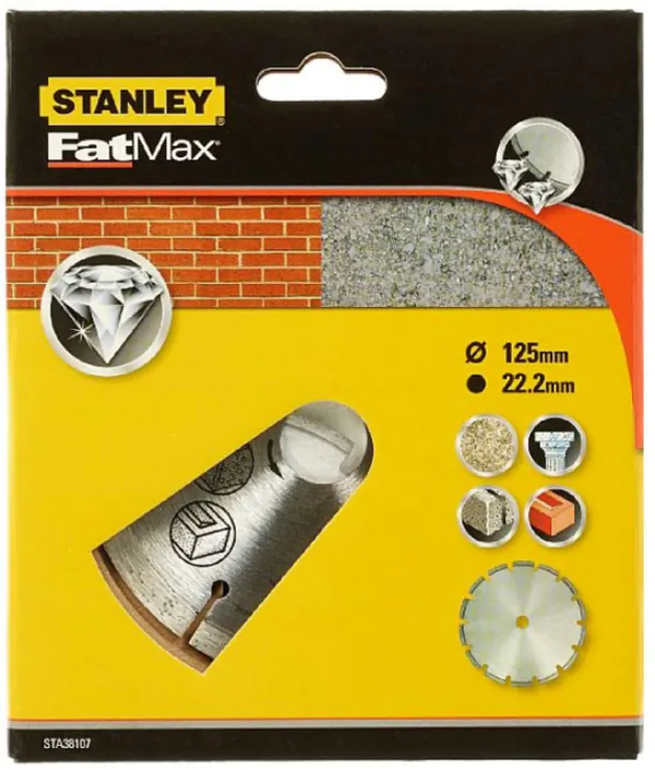 Диск алмазный Stanley Fatmax 125*22.2 STA38107-XJ