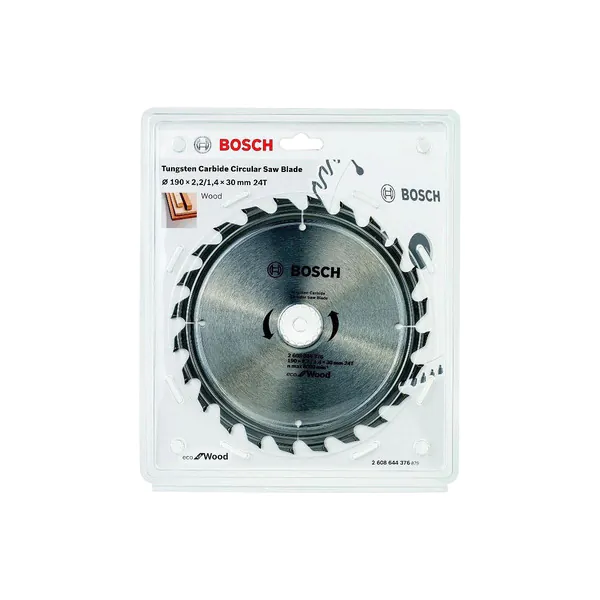 Диск пильный Bosch ECO WO 190*30*24T 2608644376