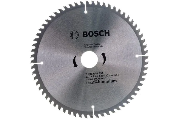 Диск пильный по алюминию Bosch ECO 210*30-64T 2608644391