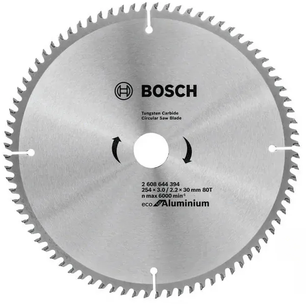 Диск пильный по алюминию Bosch ECO 254*30-80T 2608644394