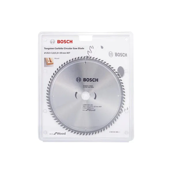 Диск пильный по дереву Bosch ECO 254*30-80T 2608644384