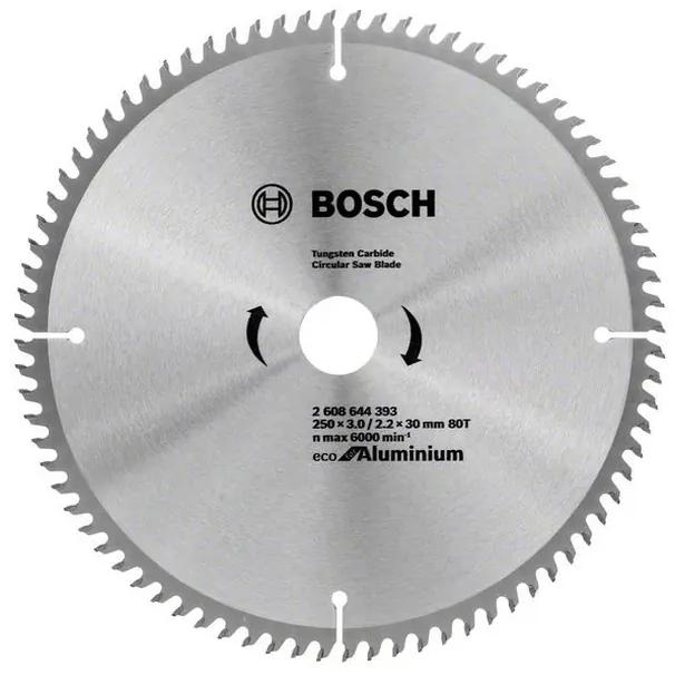 Диск пильный по алюминию Bosch ECO 250*30-80T 2608644393