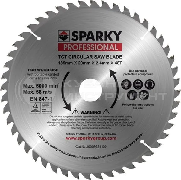 Диск пильный Sparky 305*3,0*30 Т80 20009521600