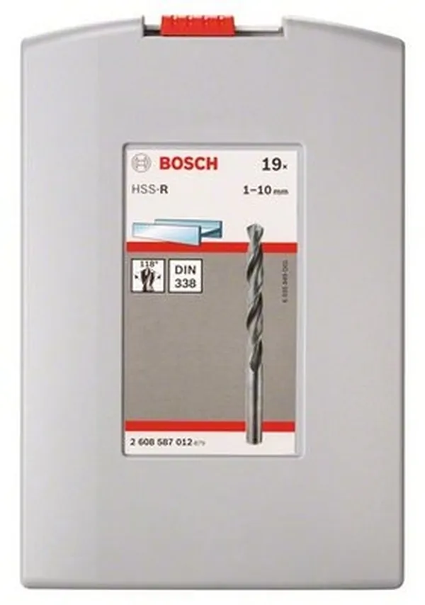 Набор сверл Bosch  19шт  Pro Box HSS-R 1–10мм 2608587012