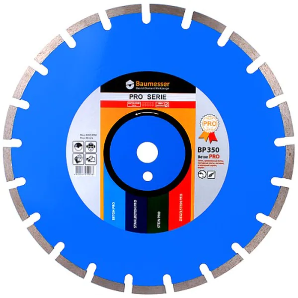 Диск алмазный Baumesser Beton Pro 1A1RSS/C1 230*2,6/1,8*10*22,23-16 94315008017