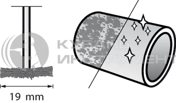 Щетка стальная Dremel 428 19мм 26150428JA