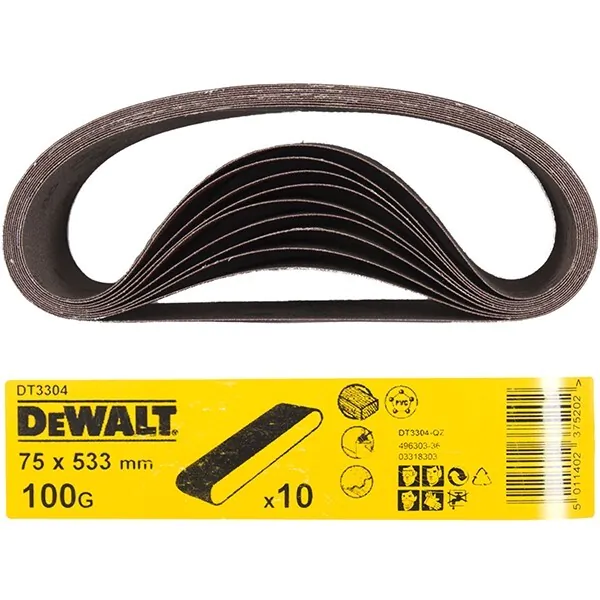 Лента шлифовальная DeWalt 75*533 100G DT3304-QZ