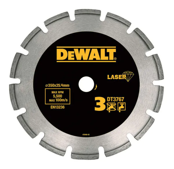 Диск алмазный DeWalt 350*2,8*20мм DT3767-XJ