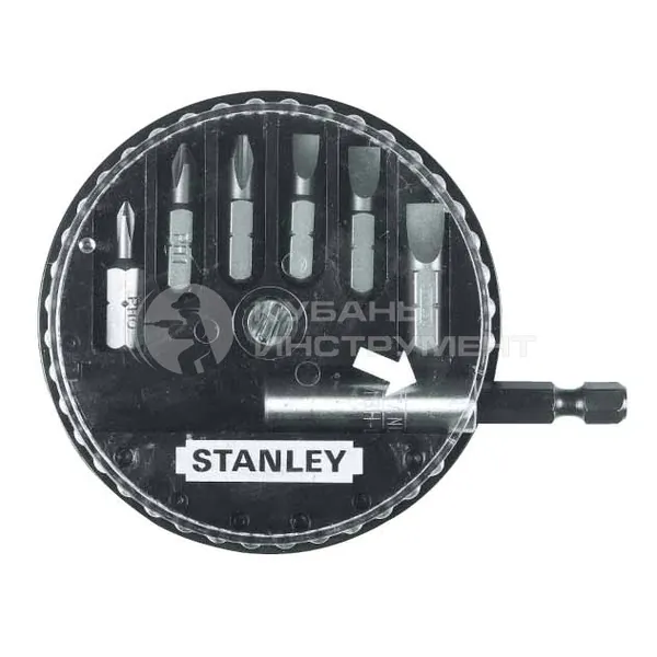 Набор бит Stanley (6шт) + держатель 1-68-738