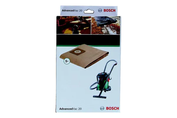 Бумажные мешки Bosch для VAC 20 5шт 2609256F33