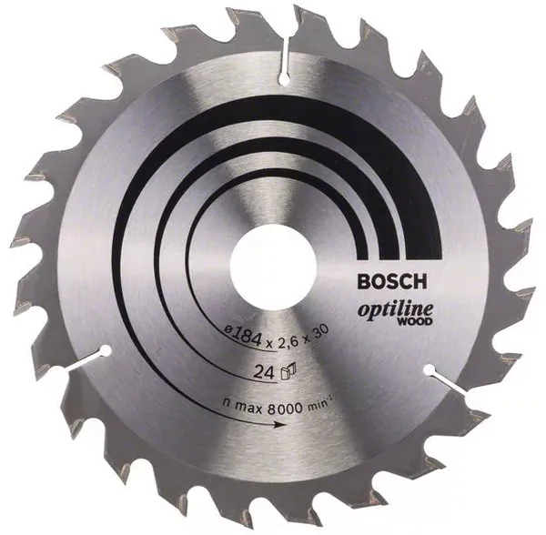 Диск пильный Bosch STD WO 184*30*24T 2608640610