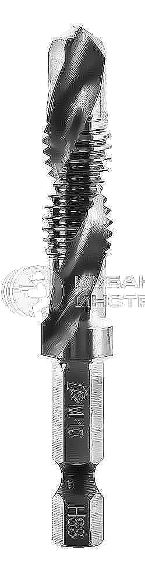 Сверло Практика метчик М10 шаг 1,5мм длина 72мм хвостовик Hex 1/4' 775-013