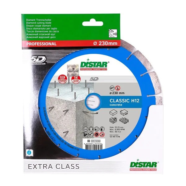 Диск алмазный Distar Classic H12 1A1RSS/C3-W 232*2,4/1,6*12*22,23-16 12315011018