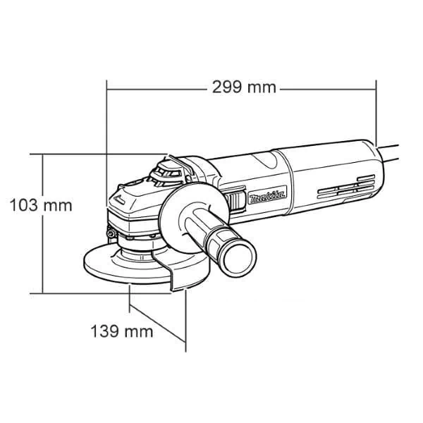 Угловая шлифовальная машина Makita 9565 CR