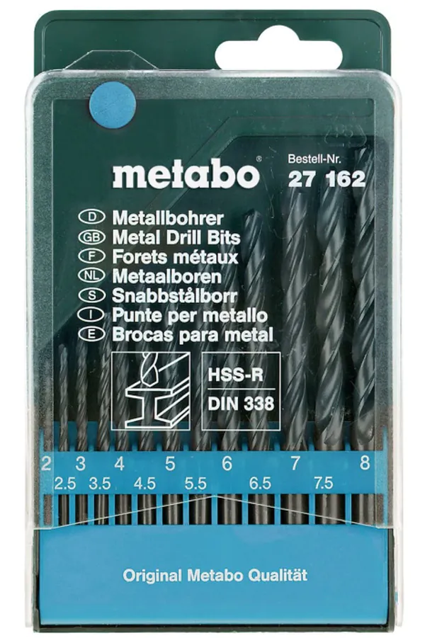 Набор сверл Metabo  13шт  HSS-R 2-8мм 627162000