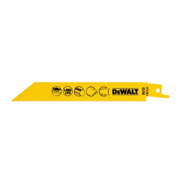 Полотно для сабельной пилы по металлу DeWalt S922BF 152*1,8 (5шт) DT2361-QZ