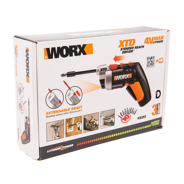 Аккумуляторная отвертка WORX WX252 4V XTD