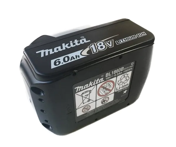 Аккумулятор Makita BL1860B LXT 18В 6Ач  полиэт.  632F69-8