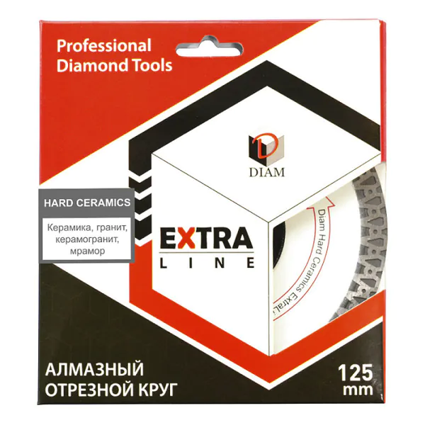 Диск алмазный Diam Extra Line Hard Ceramics 125*1.2*10*22.2 000526